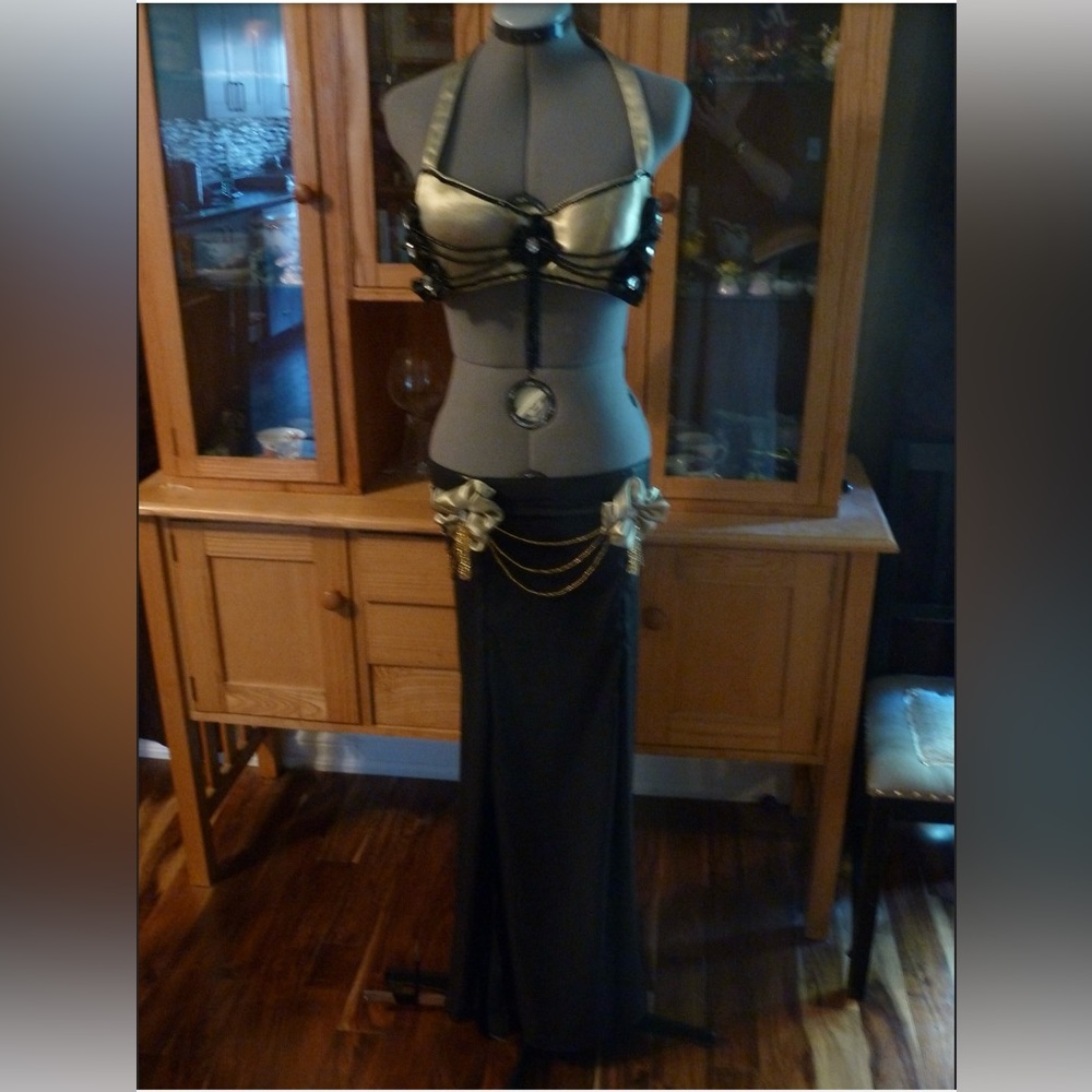 One of Kind Hand Made Belly Dance Costume. 36B cup and 34 Inch Hip.